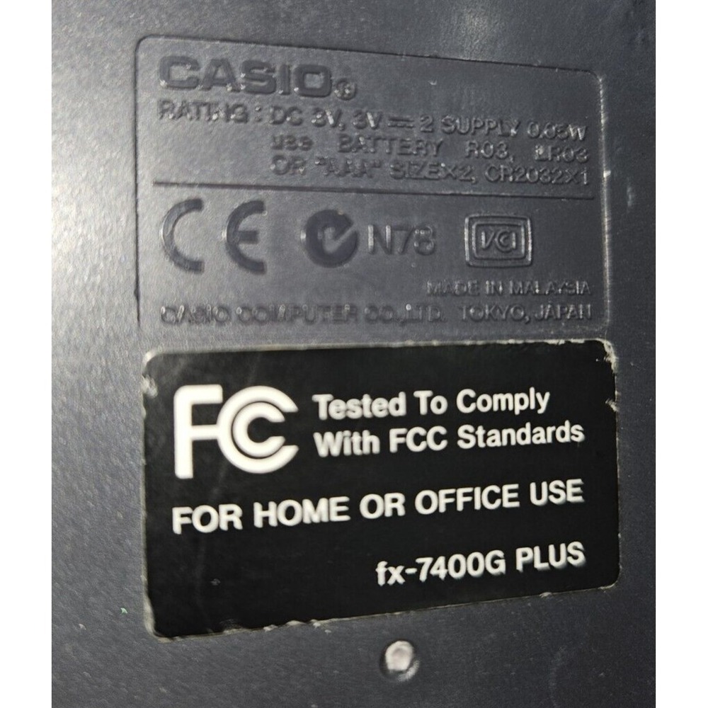 Casio FX-7400G Plus Power Graphic Calculator EUC Large Display + Cover *WORKS* - Picture 6 of 10